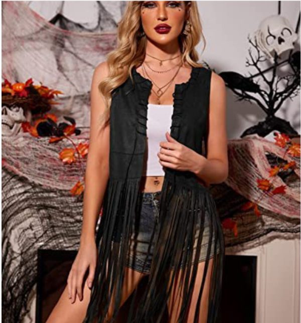 Suede Tassel Vest Coat Women - Image 5